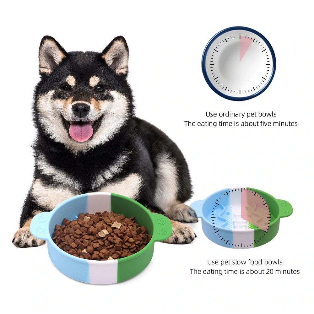 Silicone slow-feeder bowl — model 20260413